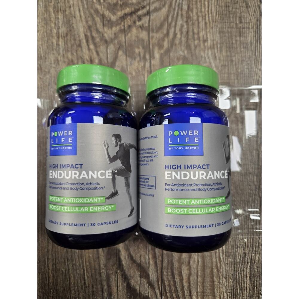 Tony Horton High Impact Endurance Power Life Capsules NEW Lot Of 2 Bottles